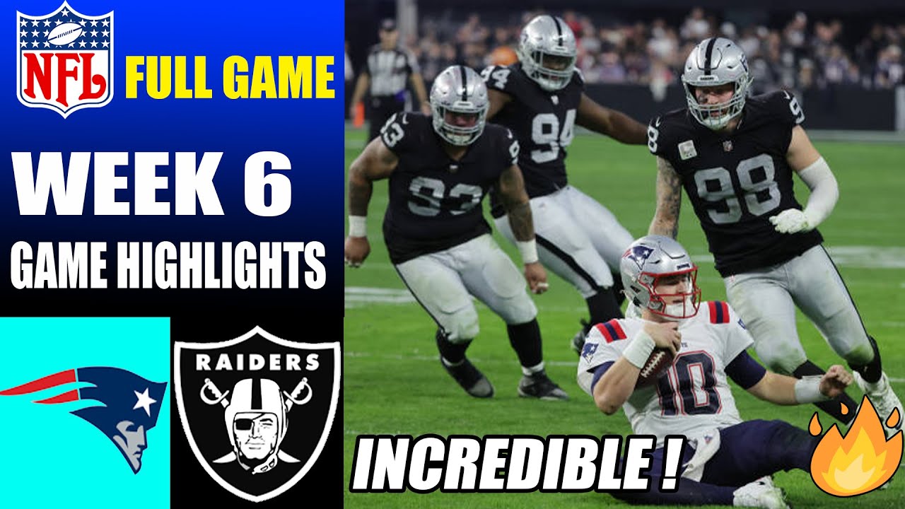 New England Patriots Vs Las Vegas Raiders Full Game Week 6 | Nfl Highlights Today 2023