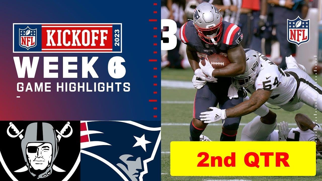 New England Patriots Vs. Las Vegas Raiders Full Highlights 2nd Qtr | Nfl Week 6, 2023