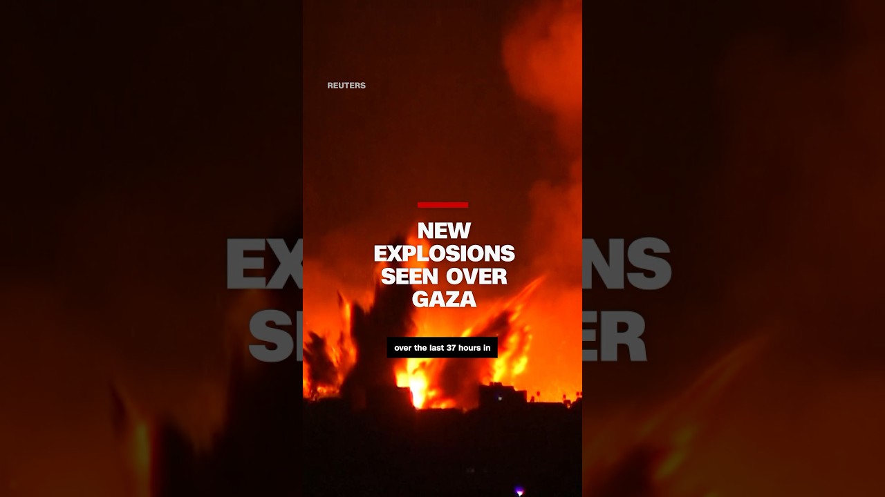 New explosions seen over Gaza 2 New Explosions Seen Over Gaza