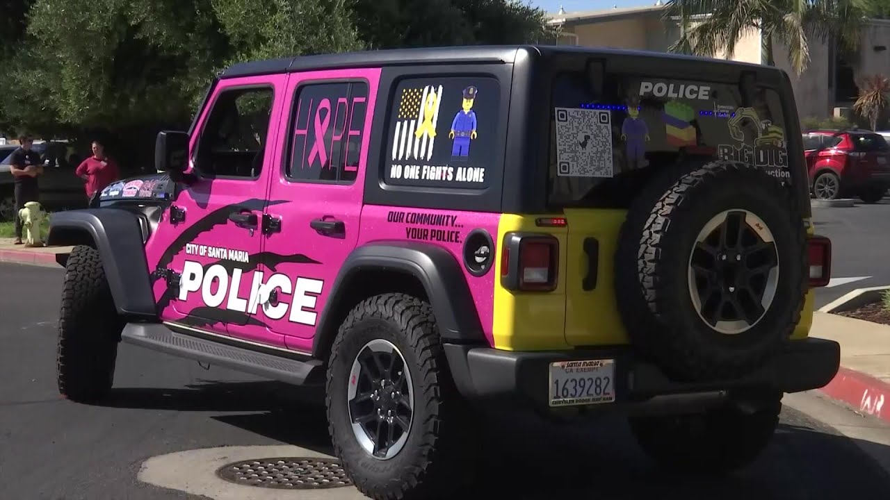 New Pink Santa Maria Police Car Debuts In Support Of Breast Cancer Awareness Month