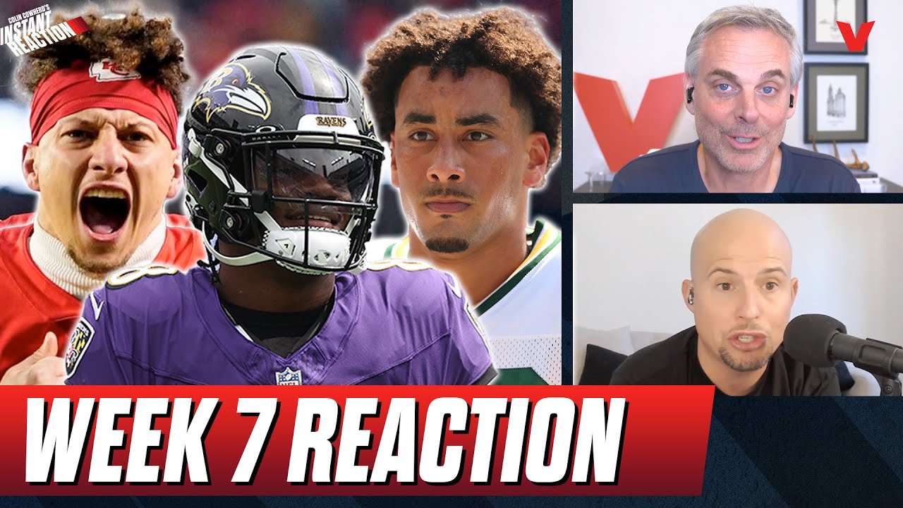 Nfl Week 7 Reaction: Chargers Chiefs, Lions Ravens, Packers Broncos, Steelers Rams | Colin Cowherd