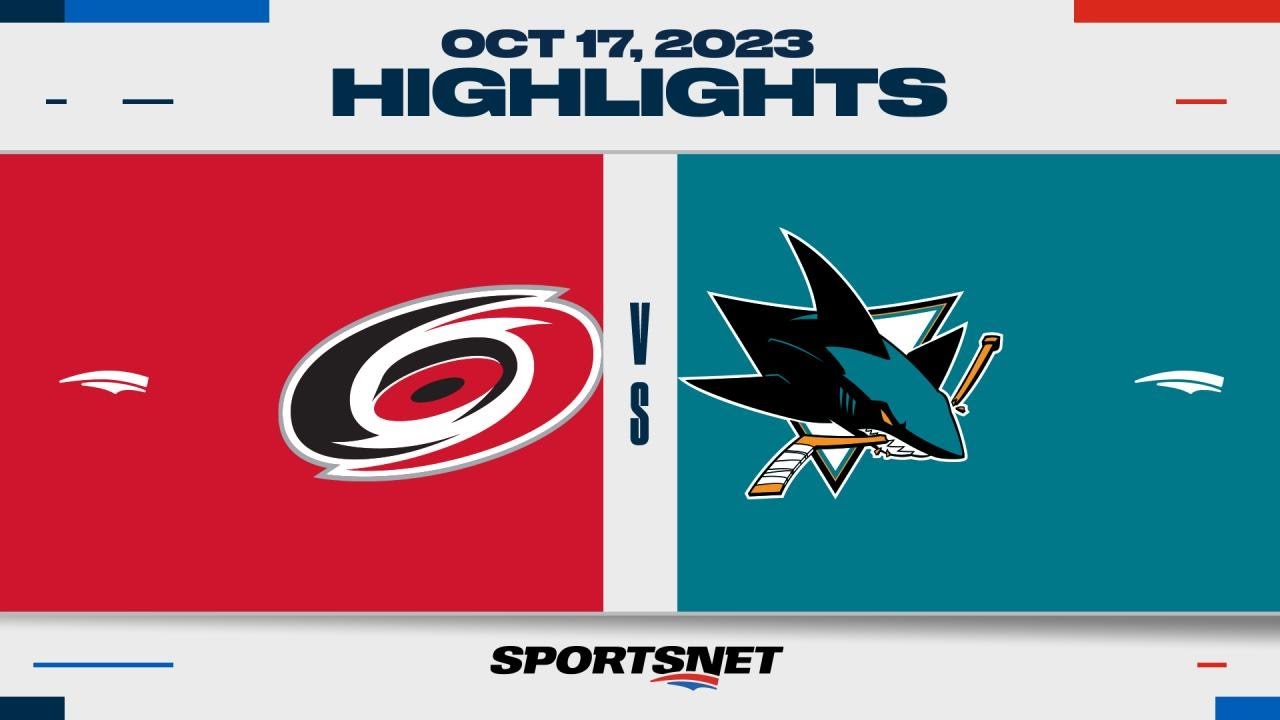 Nhl Highlights | Hurricanes Vs. Sharks – October 18, 2023