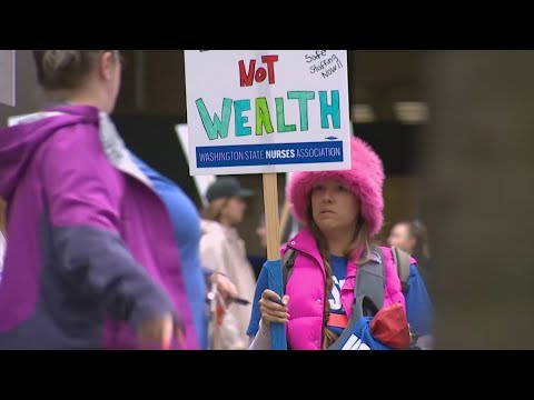 Nurses At Virginia Mason Picket Over Workplace Violence, Low Staffing And Wages