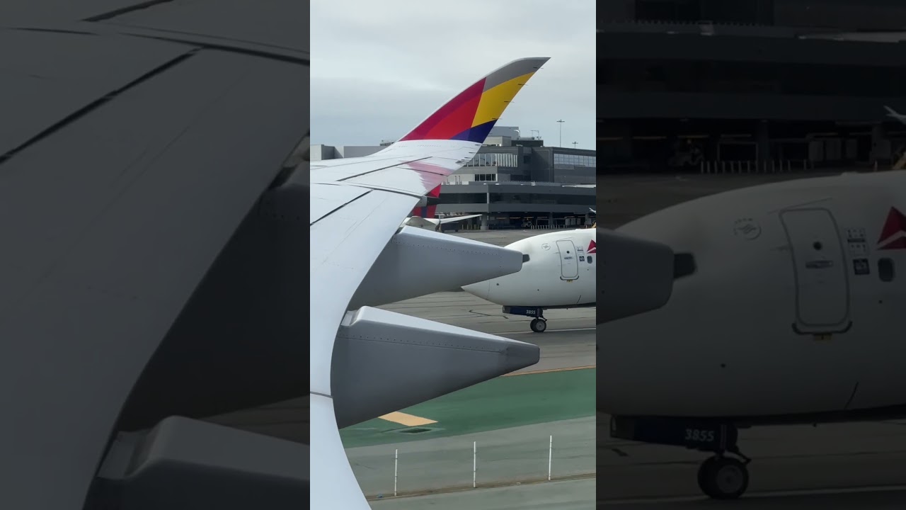 Parallel Taxi At San Francisco International Airport #shorts #shortsvideo #sfo #aviation