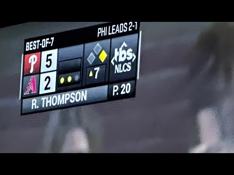 Phillies Are Leading 5 2 Going Into The Bottom Of The 7th In Game 4 By: Vinny Lospinuso