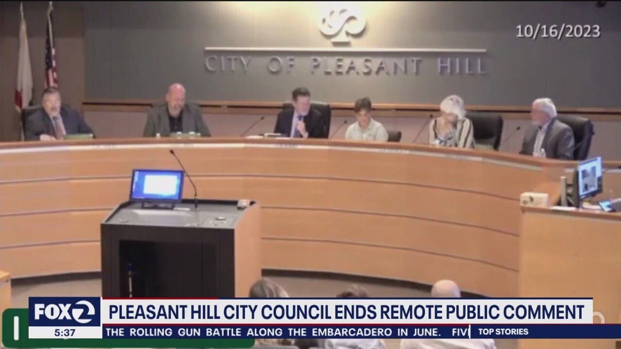 Pleasant Hill Ends Remote Public Comment