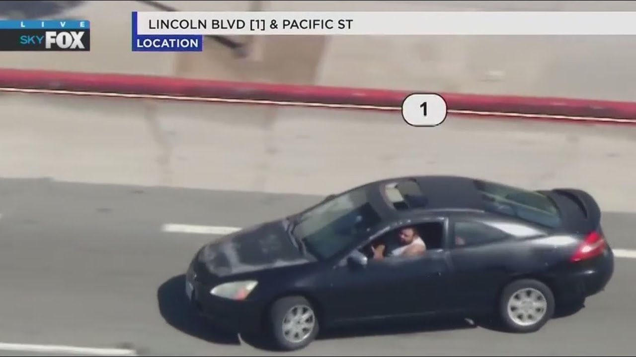 Police Chase Underway In Santa Monica