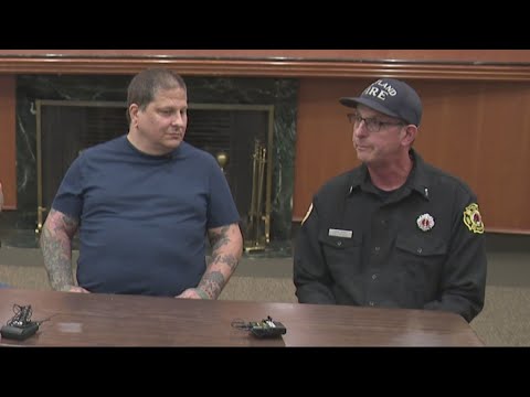 Portland Man Reunites With Fire Crew Who Helped Save His Life