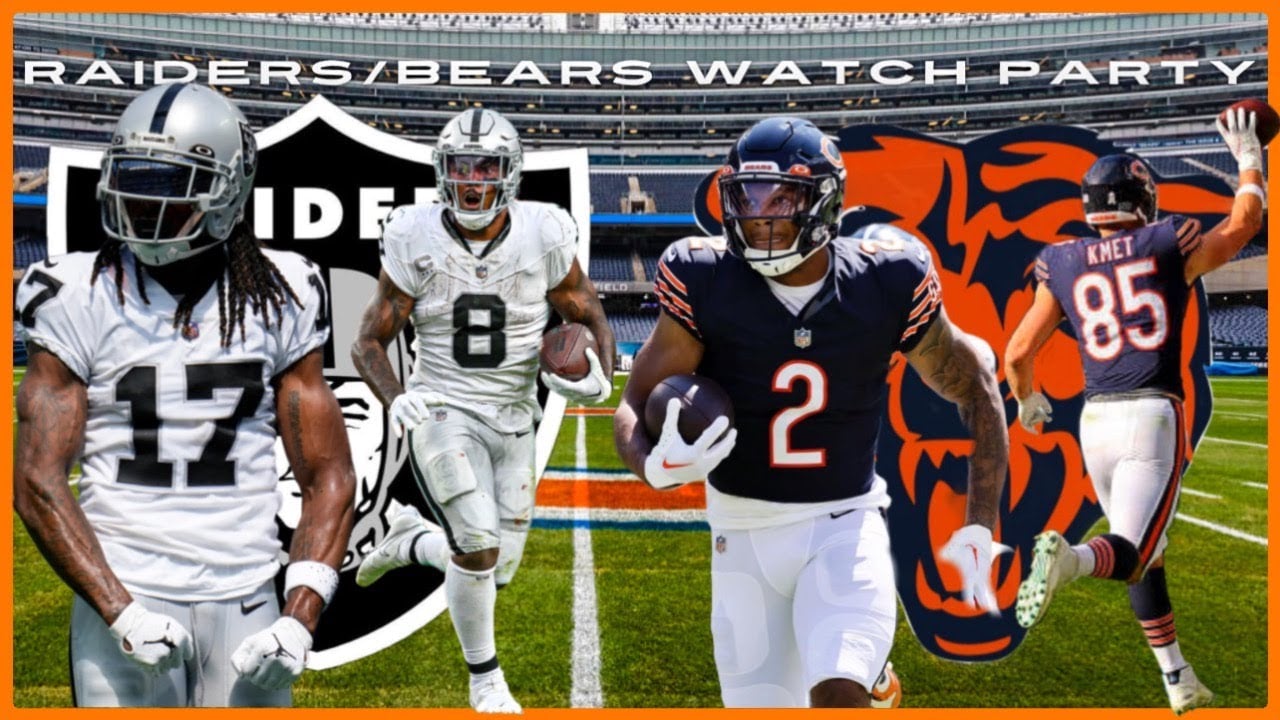 #raiders | Raiders 🏴‍☠️ @ Bears 🐻 Watch Party Livestream |