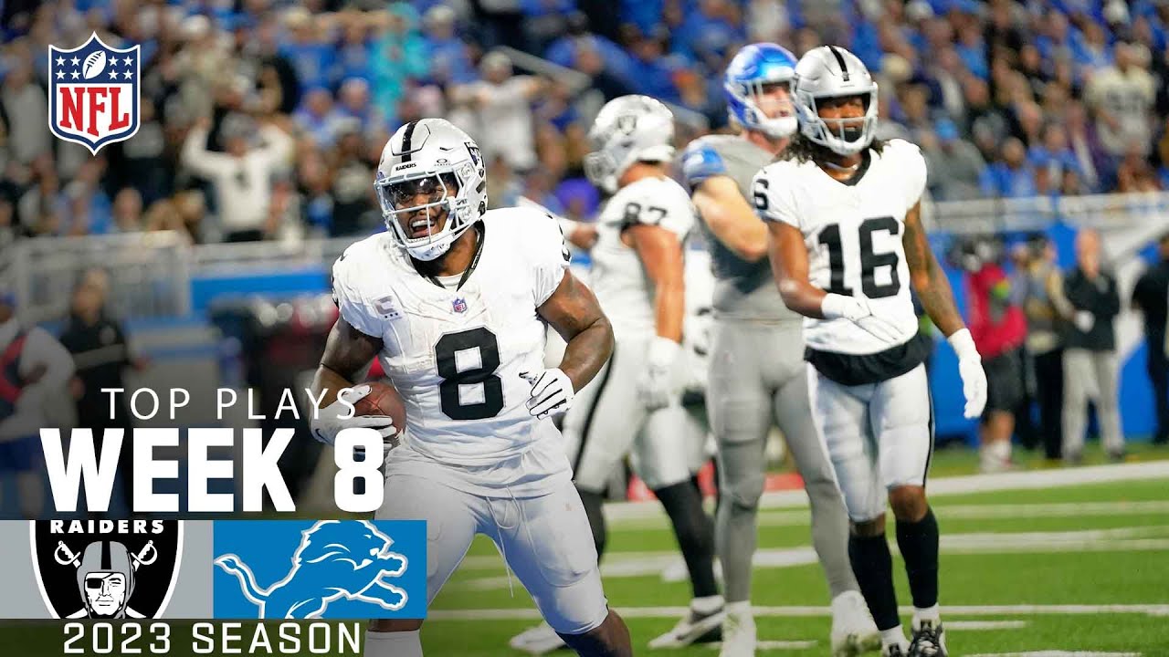 Raiders’ Top Plays From Week 8 Vs. Lions | 2023 Regular Season Week 8 | Nfl