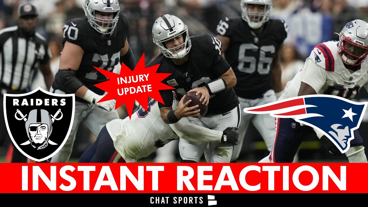 Raiders Vs. Patriots Instant Post Game Reaction, Jimmy Garoppolo Injury News, Boxscore | Nfl Week 6