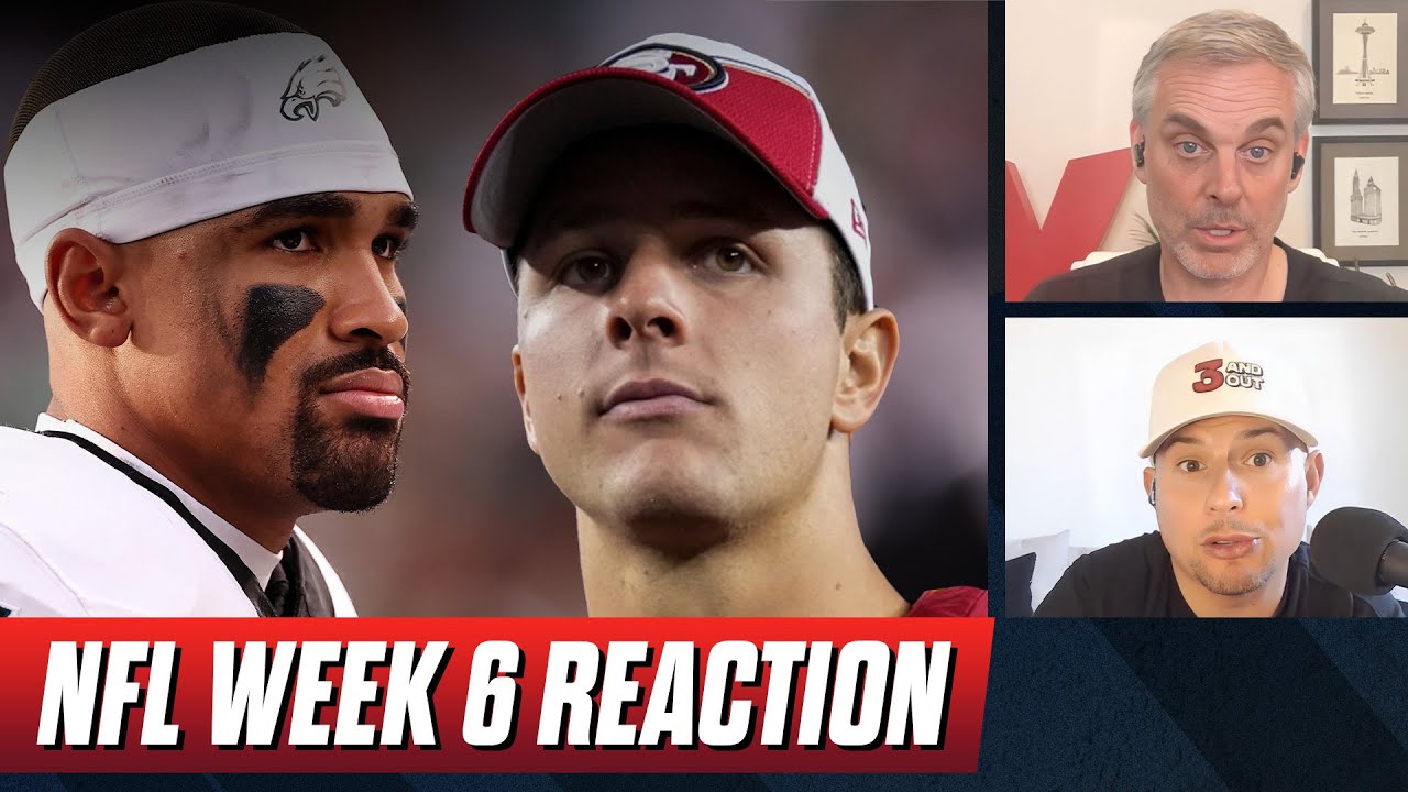 Reaction To Eagles Jets, 49ers Browns, Ravens Titans, Lions Bucs, Cardinals Rams | Colin Cowherd Nfl