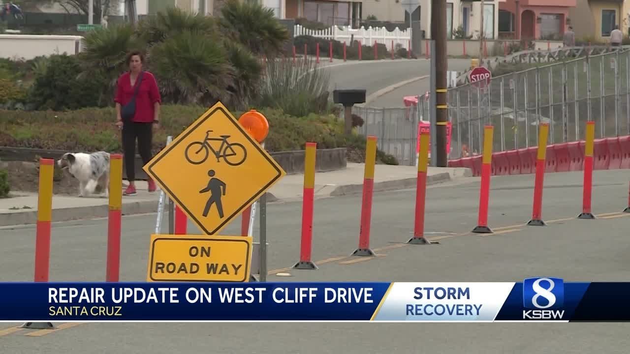 Repair Update On West Cliff Drive In Santa Cruz