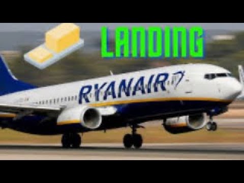 Ryanair Butter Landing At San Francisco Airport