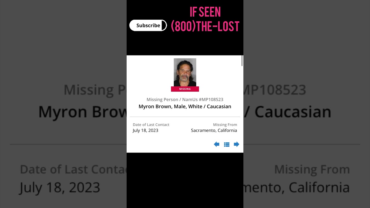 Sacramento California Man Goes Missing #fypシ#missing #shorts