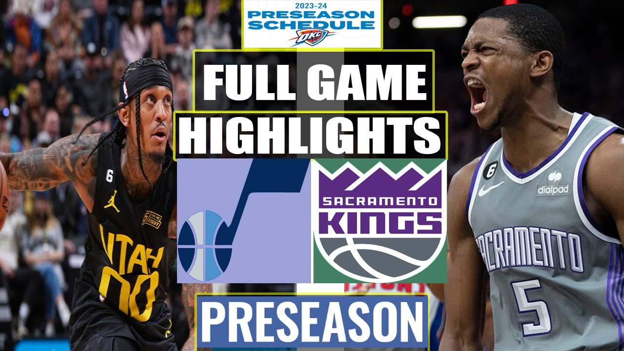 Sacramento Kings Vs Utah Jazz Full Game Qtr Highlight | Oct, 19/2023 | Pre Season