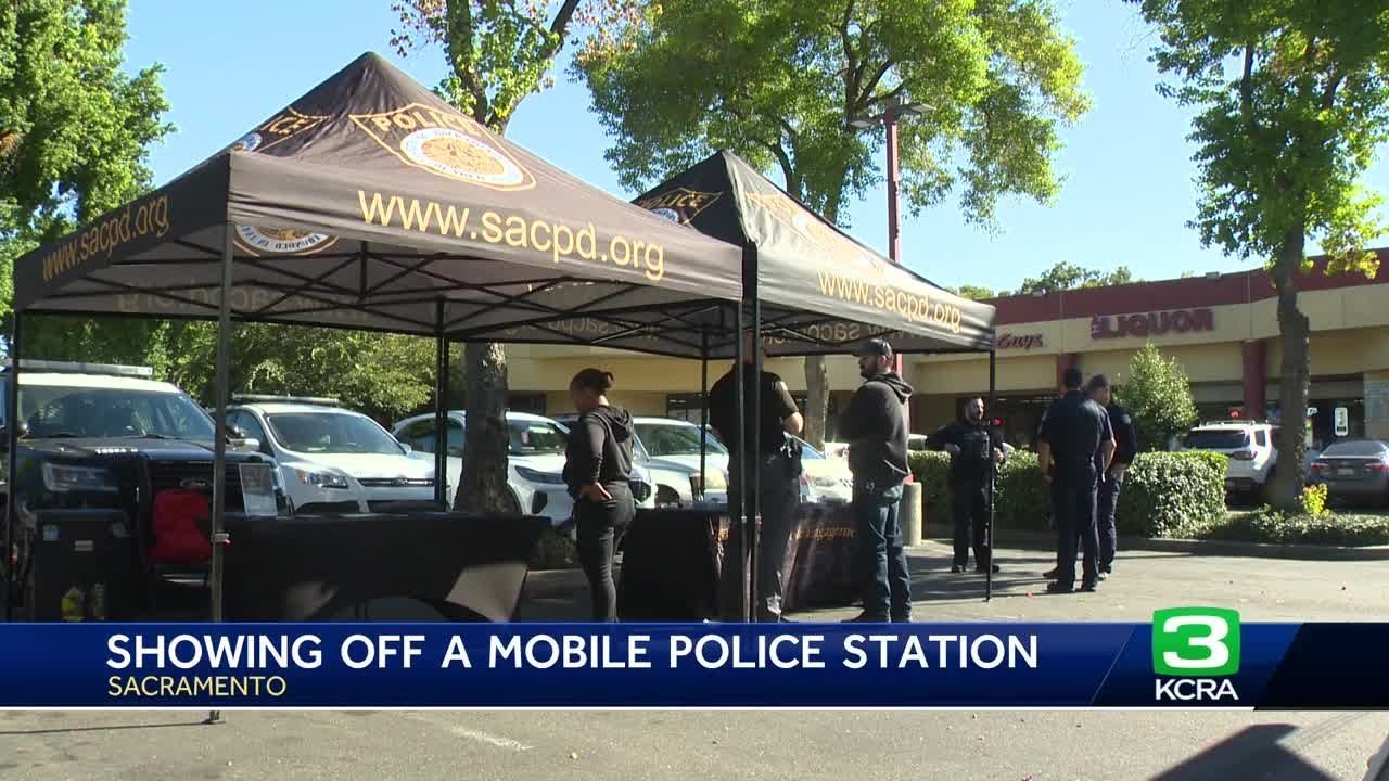 Sacramento Police Show Off Their Mobile Police Station
