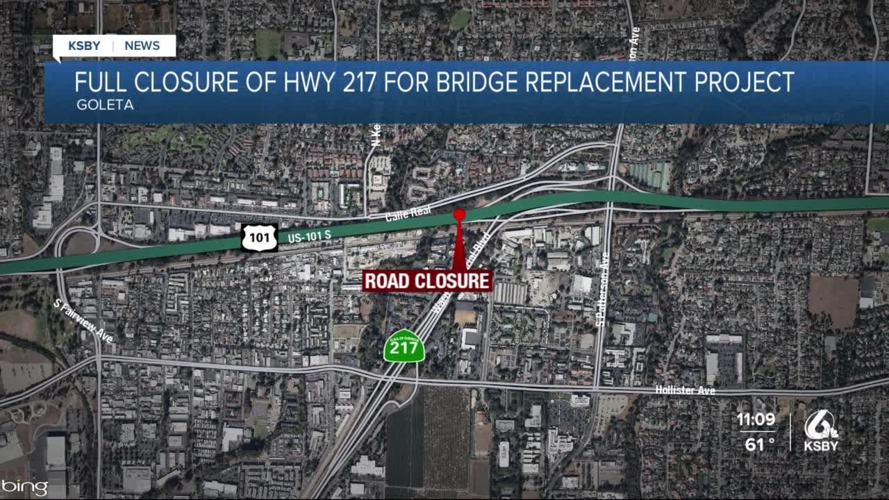 San Jose Creek Bridge Project To Result In Full Closure Of Hwy 217 Monday
