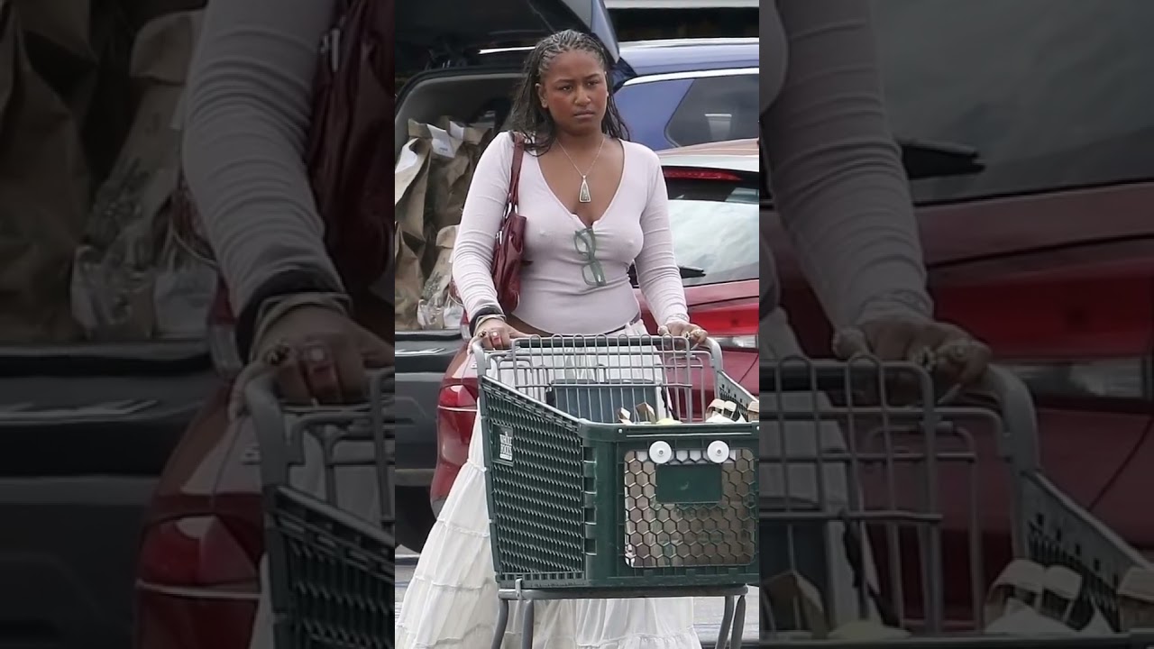 Sasha Obama Shopping At Supermarket In Los Angeles ❤️#sashaobama #barackobama #maliaobama #shorts