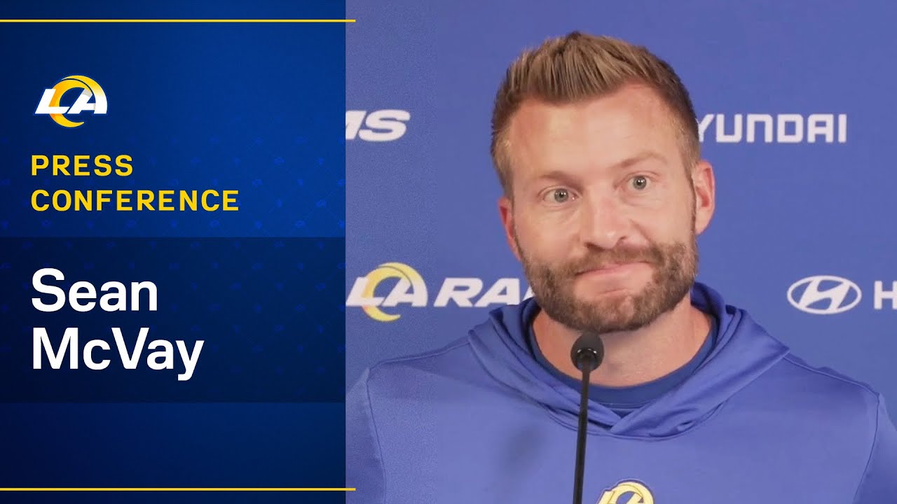 Sean McVay Addresses The Media Ahead Of Sunday's Matchup Against The Steelers 2 Sean Mcvay Addresses The Media Ahead Of Sunday’s Matchup Against The Steelers