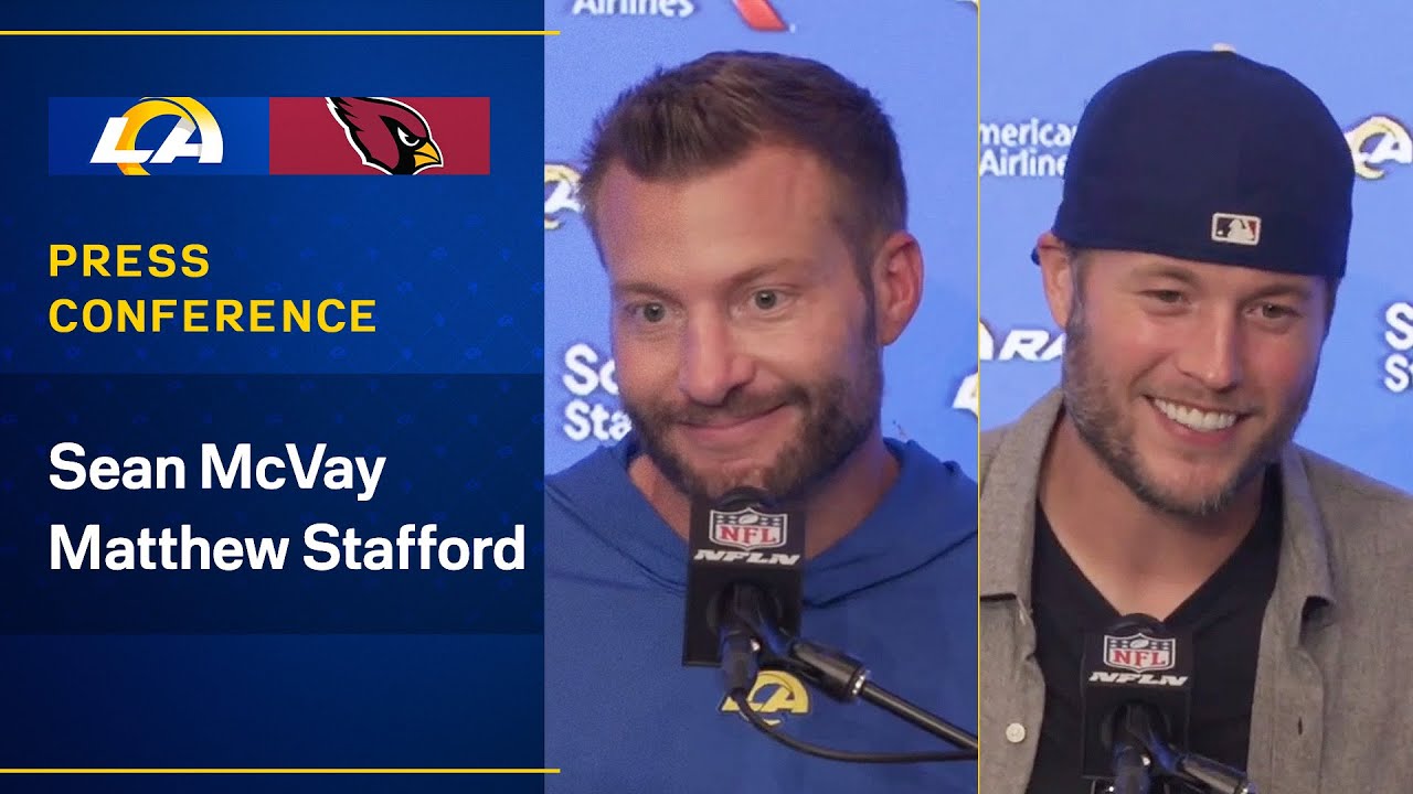 Sean McVay & Matthew Stafford Address The Media Following Week 6 Win Over The Cardinals 2 Sean Mcvay & Matthew Stafford Address The Media Following Week 6 Win Over The Cardinals