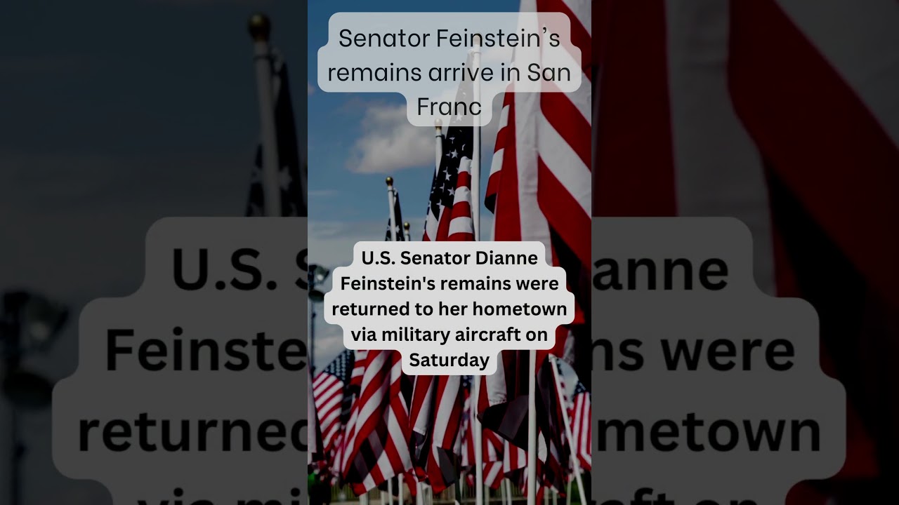 🏛 Senator Feinstein’s Remains Arrive In San Francisco Via Military Aircraft 🏛#shorts