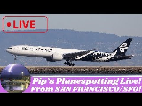 Sfo International Airport Live!! Now! For Pip’s Planespotting Live Episode #85 Sfo