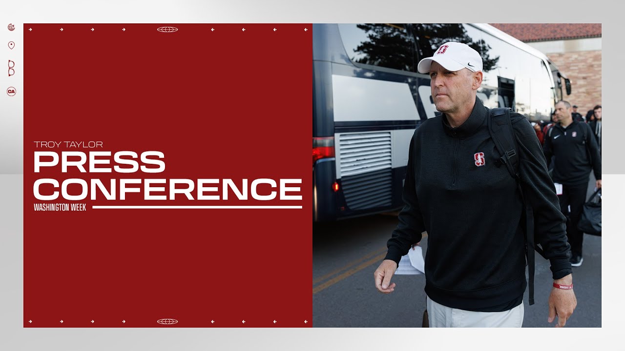 Stanford Football: Coach Taylor Weekly Press Conference | Washington