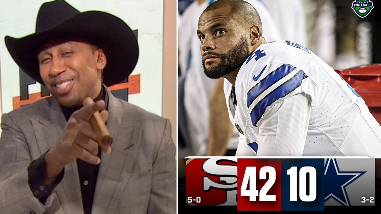 Stephen A. Smith Calling Dak Prescott Is Absolute Garbage After Cowboys Humiliated By 49ers 42 10