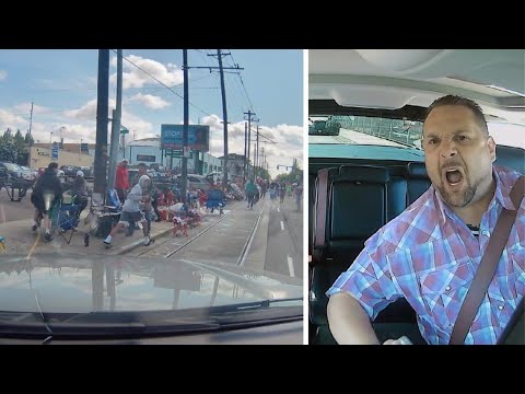 Video shows man plow past Portland Grand Floral Parade barricades 2 Video Shows Man Plow Past Portland Grand Floral Parade Barricades