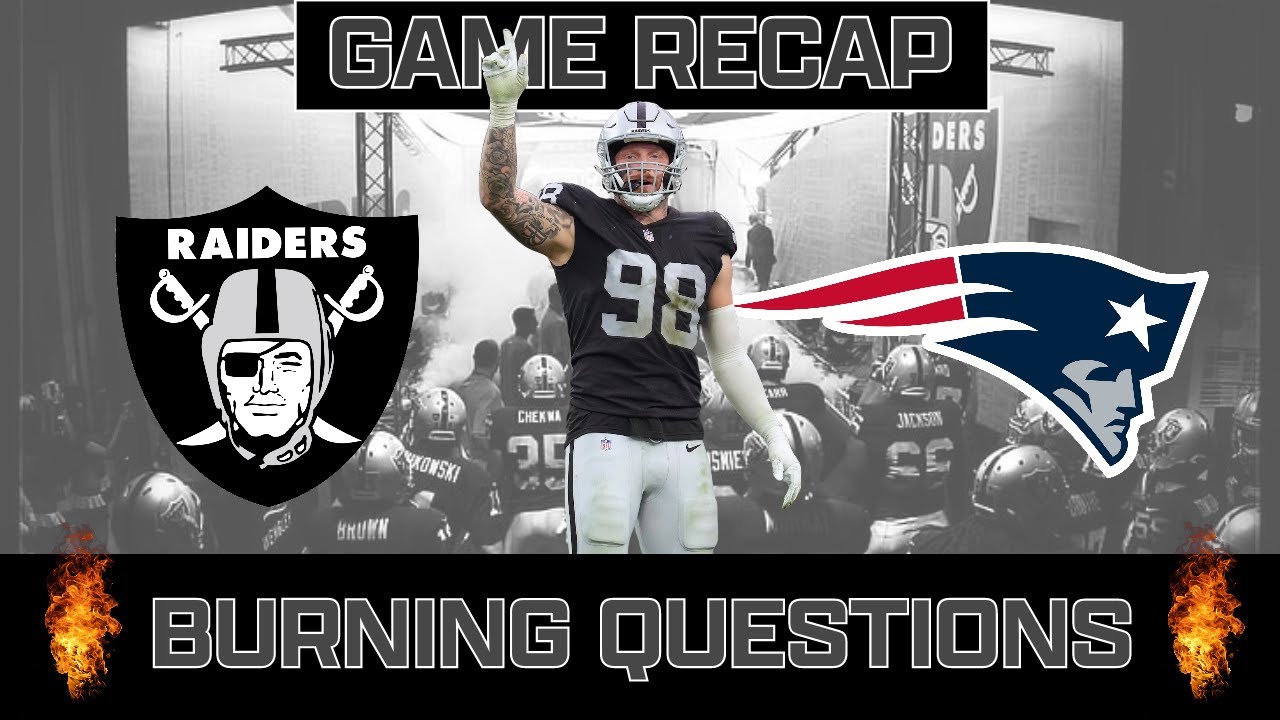 Week 6 – Real Game Recap – Raiders Vs Patriots – Defense Is Our Lifeline! #raidersnation #raiders