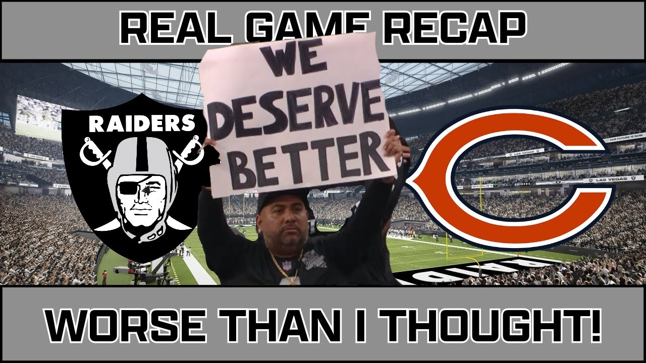 Week 7 – Real Game Recap – Raiders Vs Bears – Fire The Man #raidernation #raiders #lasvegasraiders