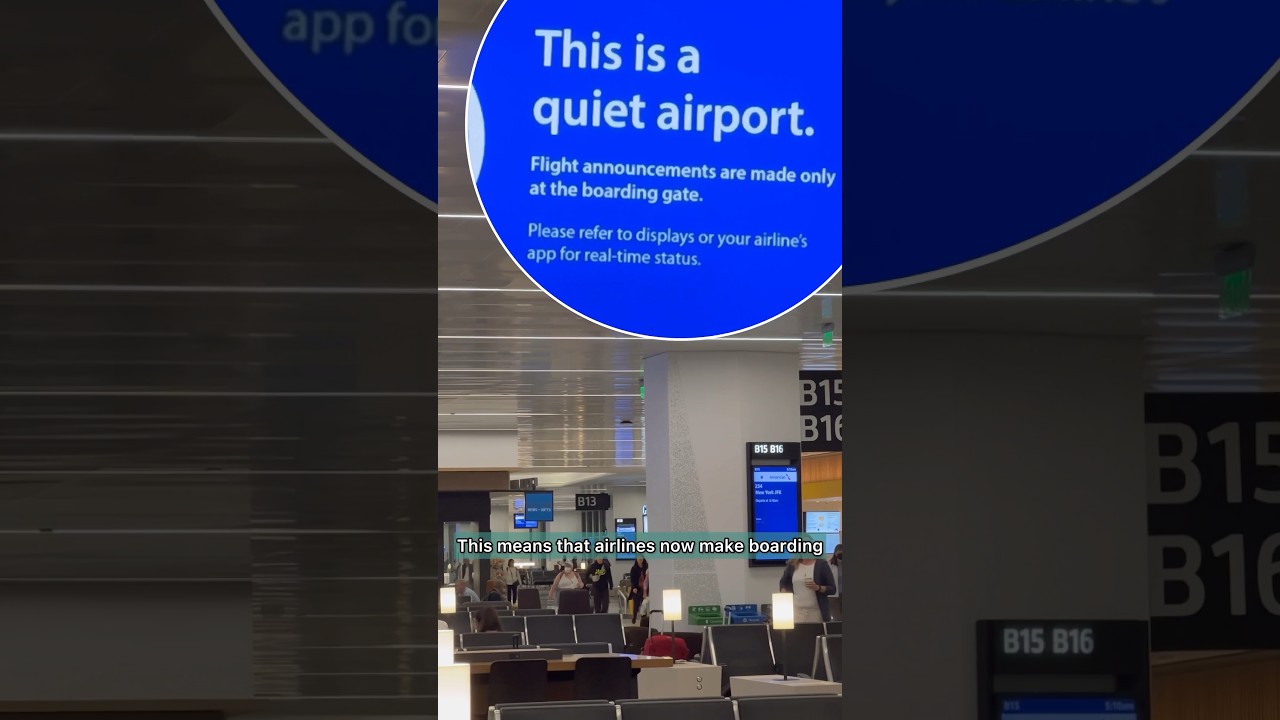 What Is A Quiet Airport? #travel #airport #facts #sfo @sfointlairport