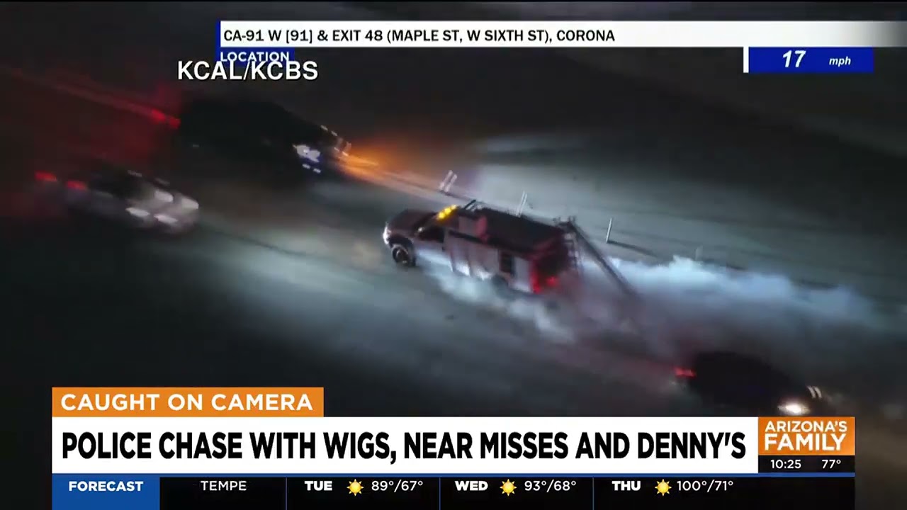 Wig Wearing Suspect Leads Police On Wild Chase Near Los Angeles