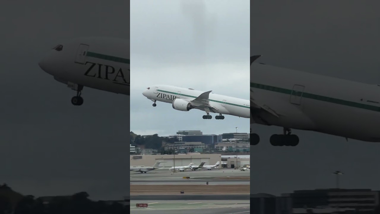 Zipair Boeing 787 8 Dreamliner From San Francisco (sfo) To Tokyo (nrt) #shorts #shortsvideo #sfo