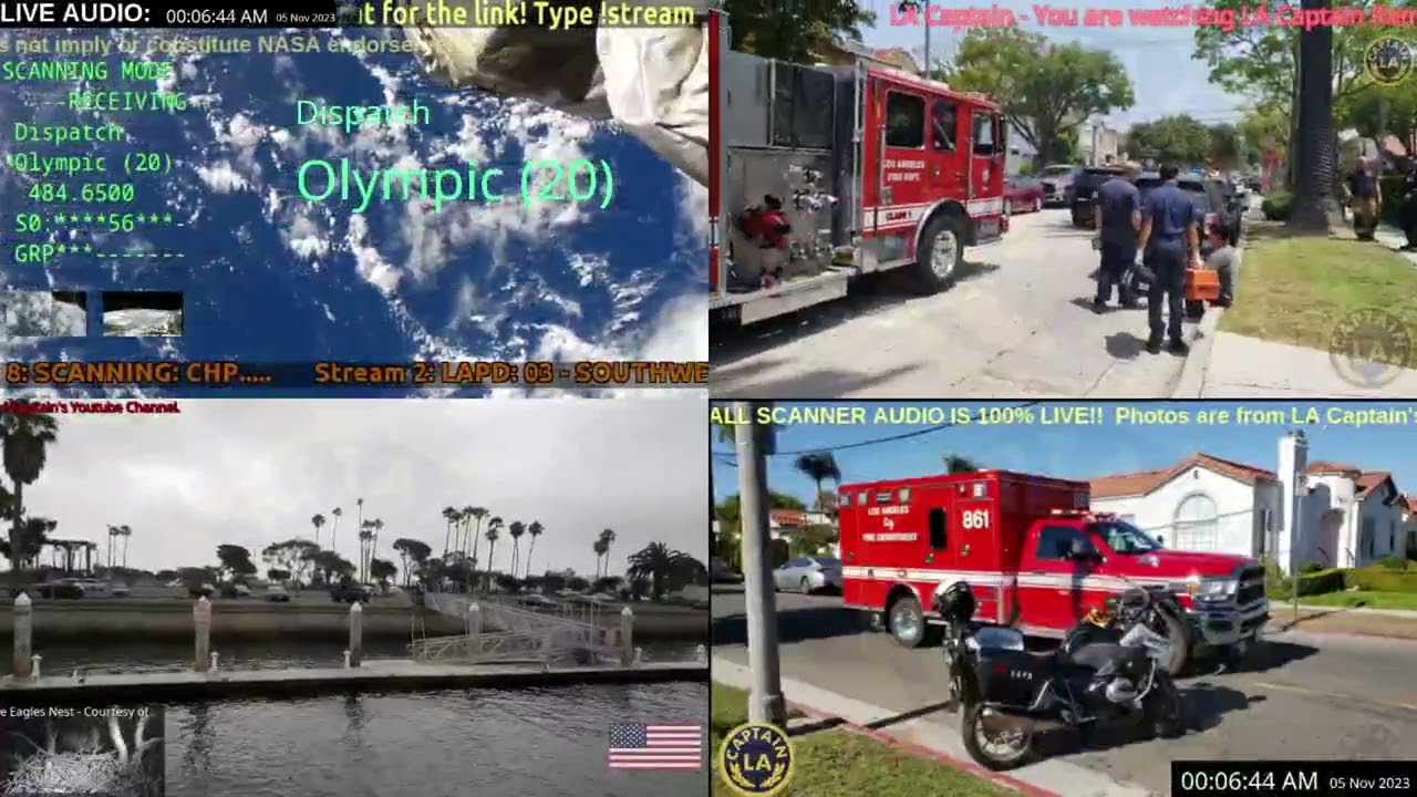 05 Nov 2023 // Lapd Los Angeles Police Scanner Audio Archive // Midnight To 08:00 // La Captain