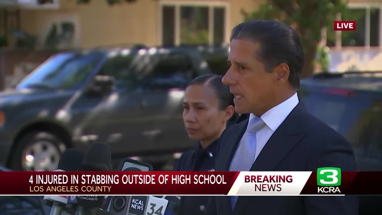 4 Hurt In Stabbing Outside High School In La County