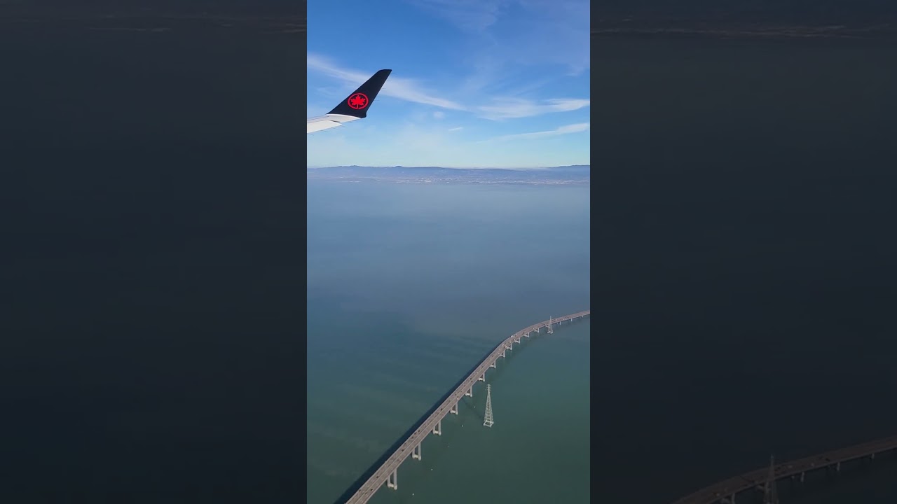 Air Canada Flight Landing At San Francisco Airport Sfo