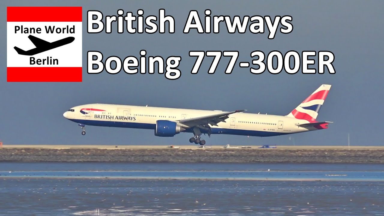 British Airways Boeing 777 300er *g Stba* Landing At San Francisco Airport