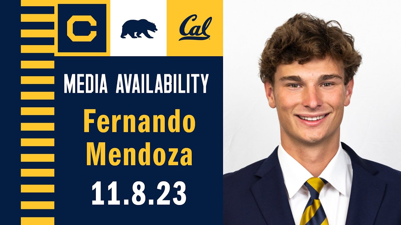 Cal Football: Fernando Mendoza Media Availability (11.8.23)