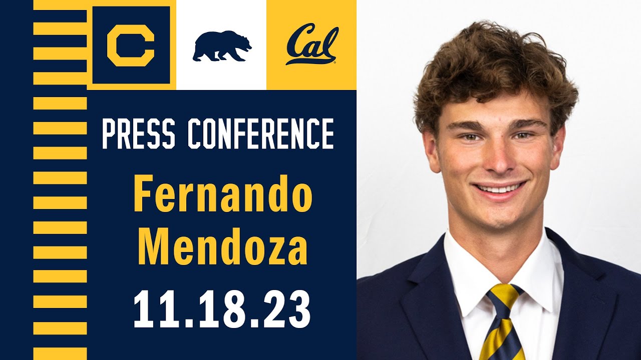 Cal Football: Fernando Mendoza Post Game Press Conference (11.18.23 At Stanford – 126th Big Game)