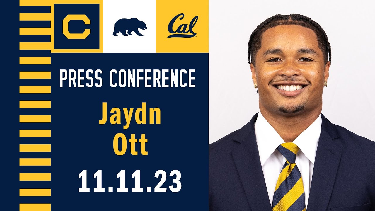 Cal Football: Jaydn Ott Post Game Press Conference (11.11.23 Vs. Washington State)