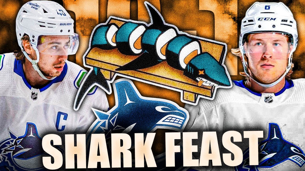 CANUCKS FEAST ON THE SAN JOSE SHARKS: 10-1 WIN (Quinn Hughes DOMINATION, Boeser, Pettersson, Miller) 2 Canucks Feast On The San Jose Sharks: 10 1 Win (quinn Hughes Domination, Boeser, Pettersson, Miller)