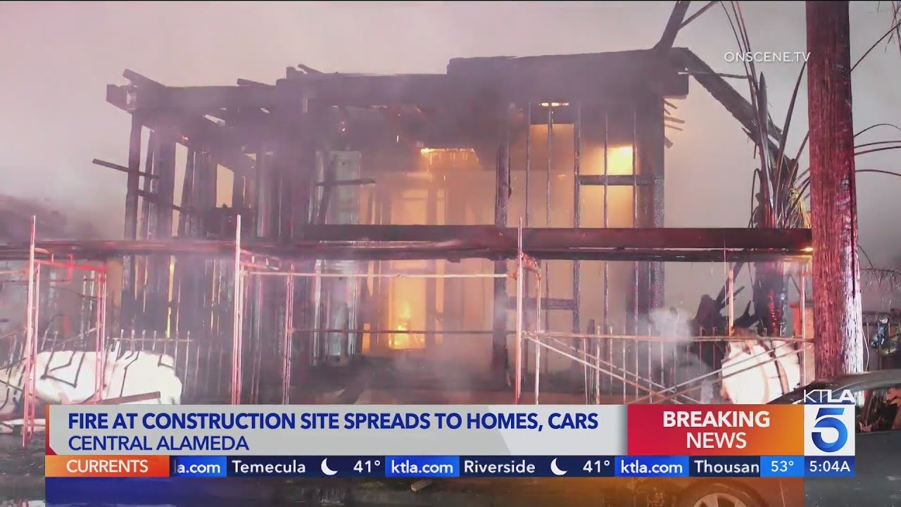 ‘city Block Sized’ Area Of Structures Burning In South Los Angeles