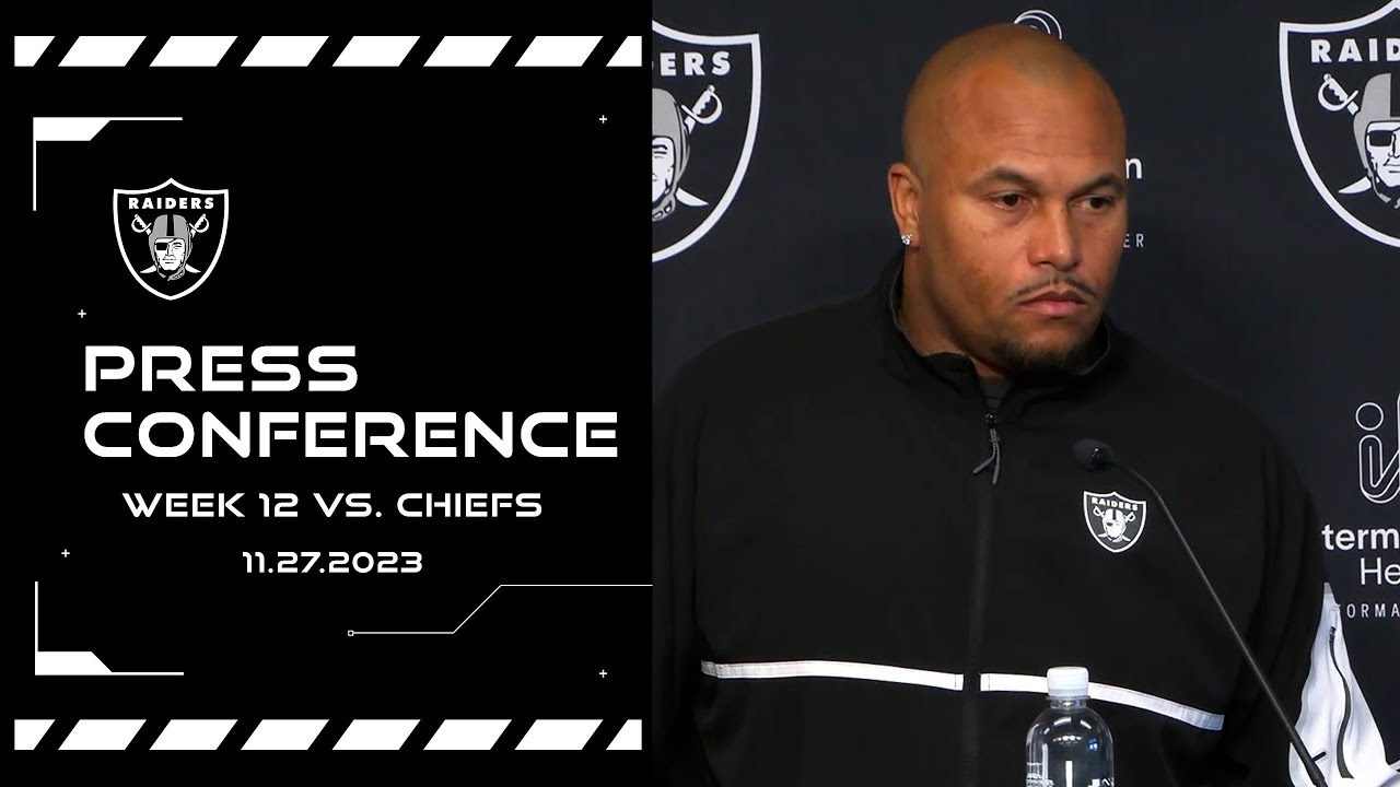 Coach Pierce On Waiving Marcus Peters And Roderic Teamer, Recaps Loss To Chiefs | Raiders | Nfl
