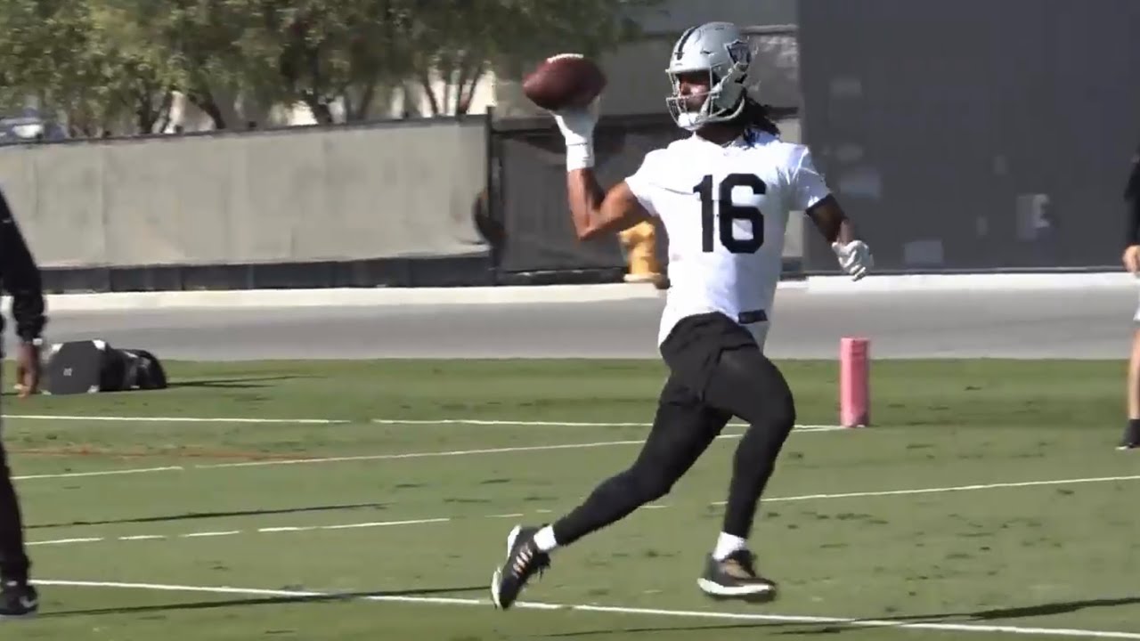Davante Adams, Jakobi Meyers Make Sick Catches In Practice; Renfrow & Raiders Receivers Show Out