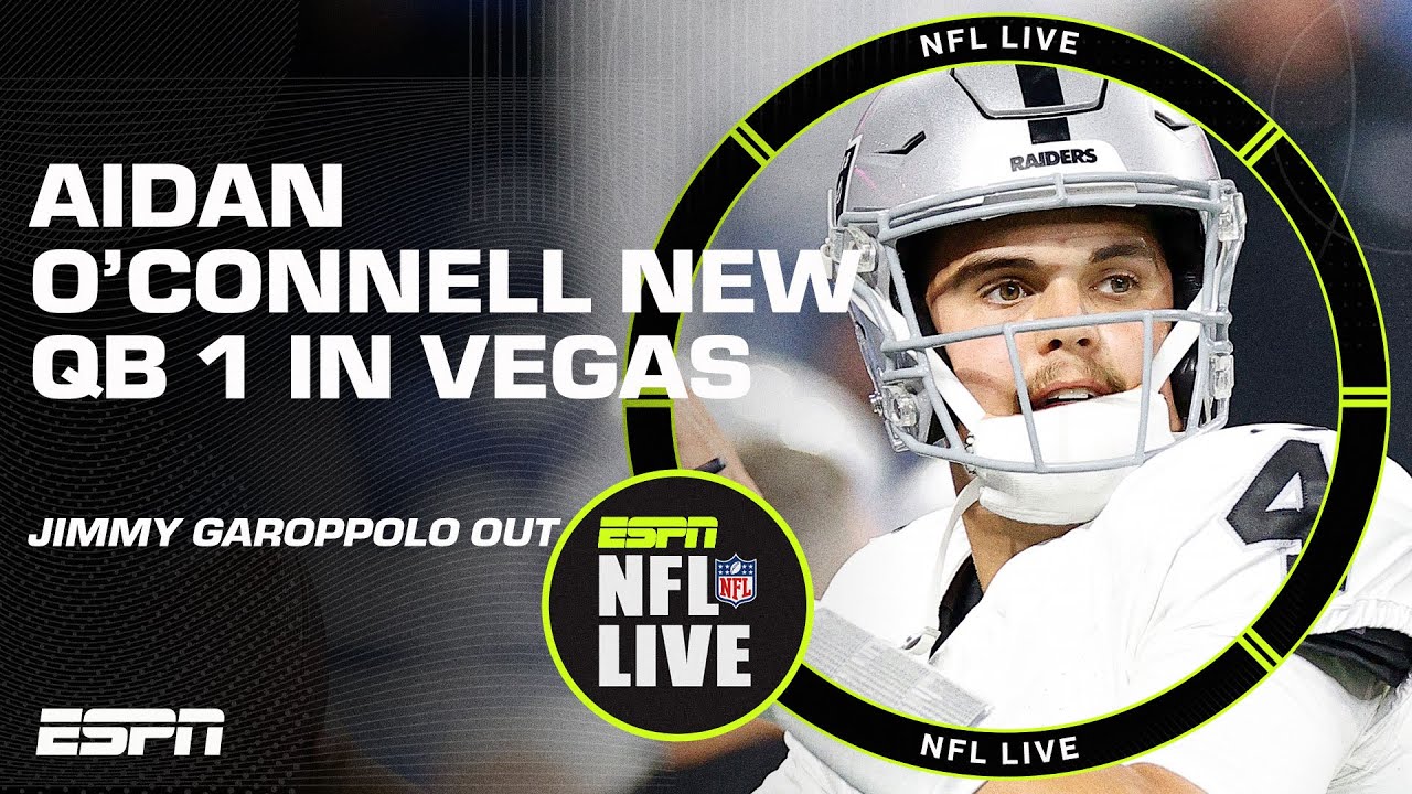 Does Davante Adams Approve Of Aidan O’connell Becoming Qb 1 For The Raiders ⁉️ | Nfl Live