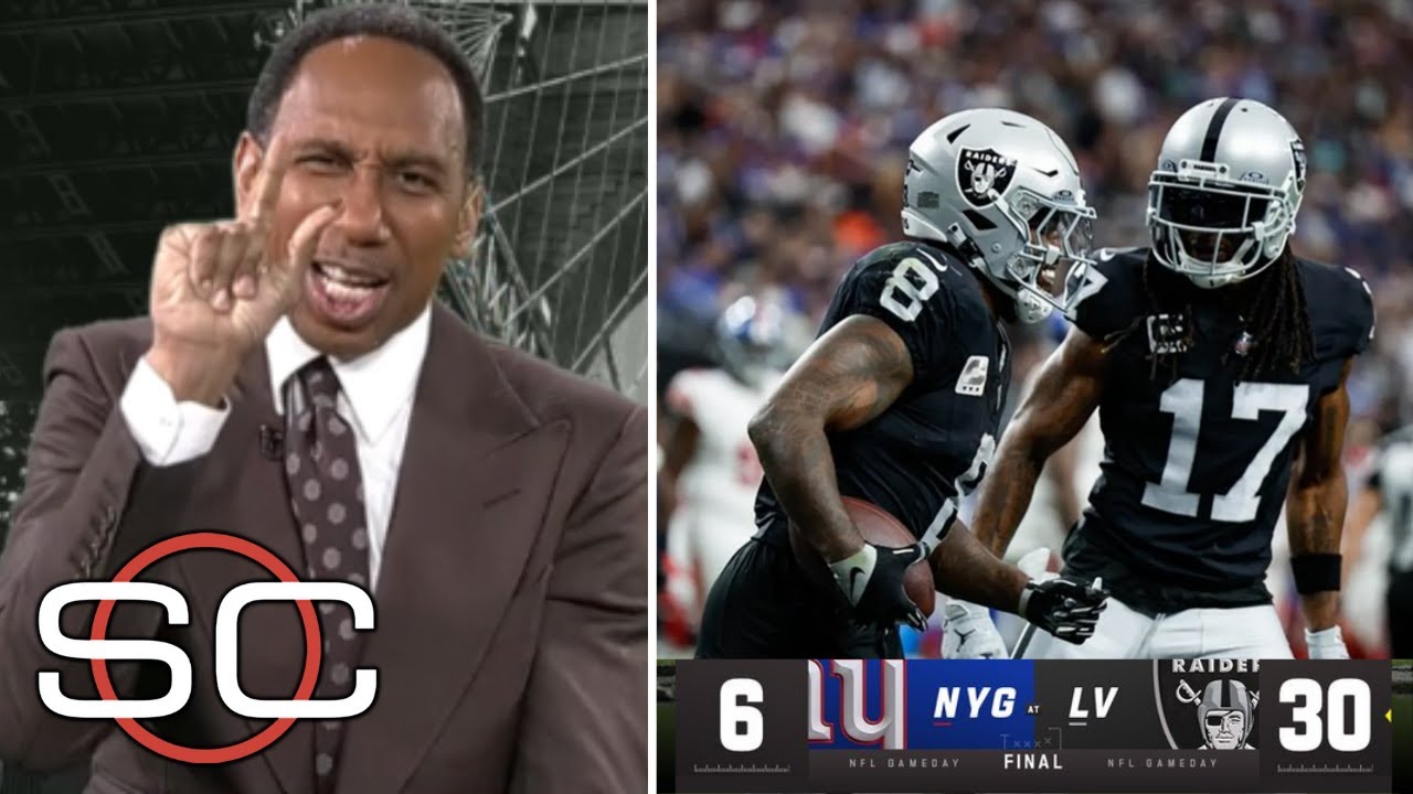 Espn React To Raiders Beat Giants 30 6 To Give Antonio Pierce A Win In His Debut As Interim Coach