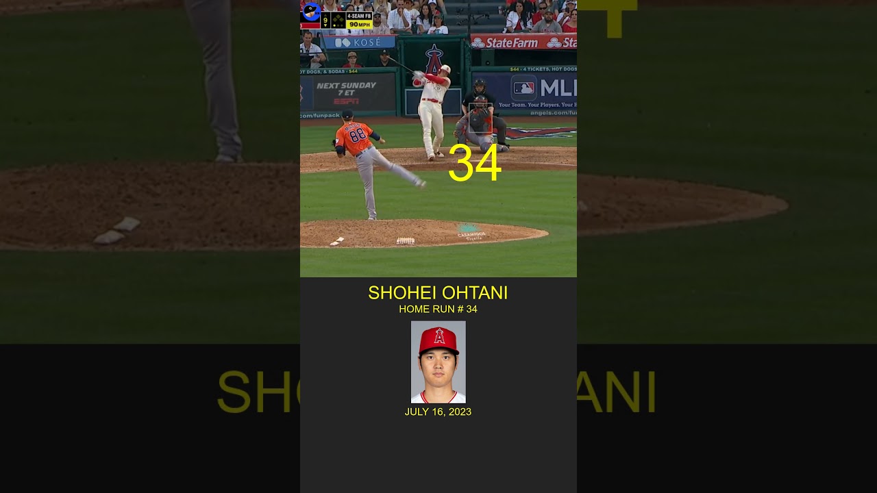 Every Shohei Ohtani 2023 Home Run In Under 60 Seconds | Los Angeles Angels