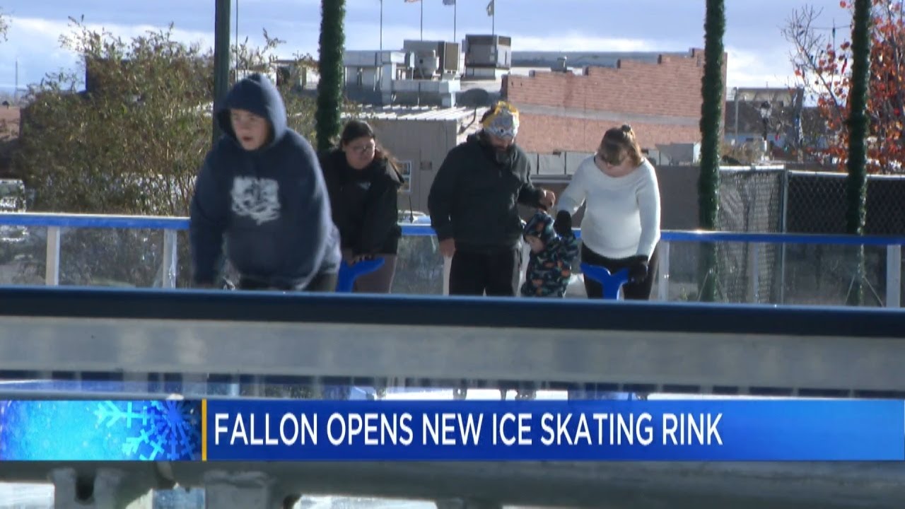 Fallon Opens New Ice Skating Rink